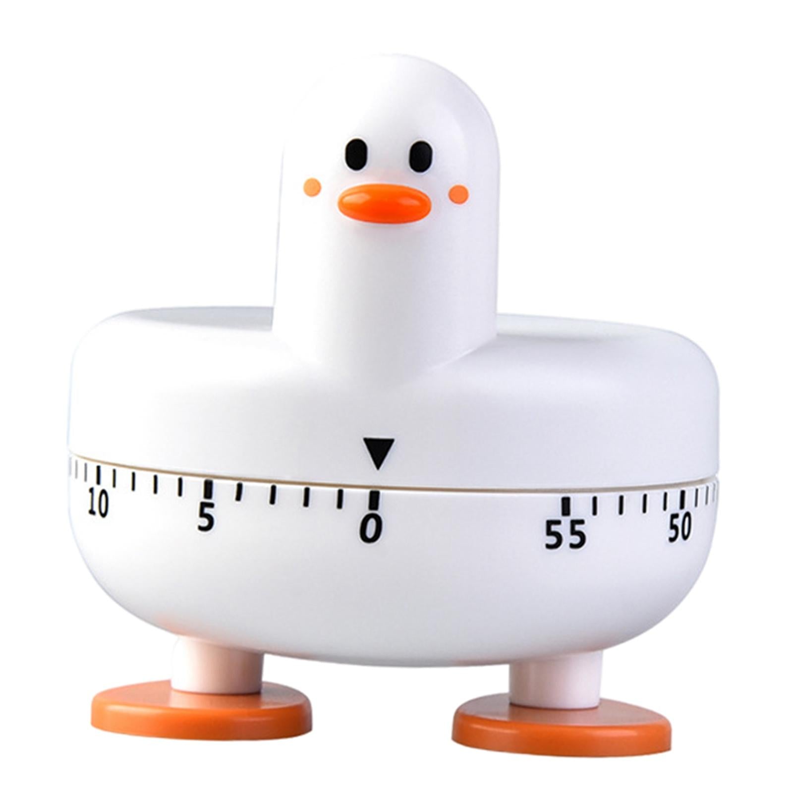 Mechanical Cooking Timer Alarm Reminder Count Down Clock for Yoga Games Kids White