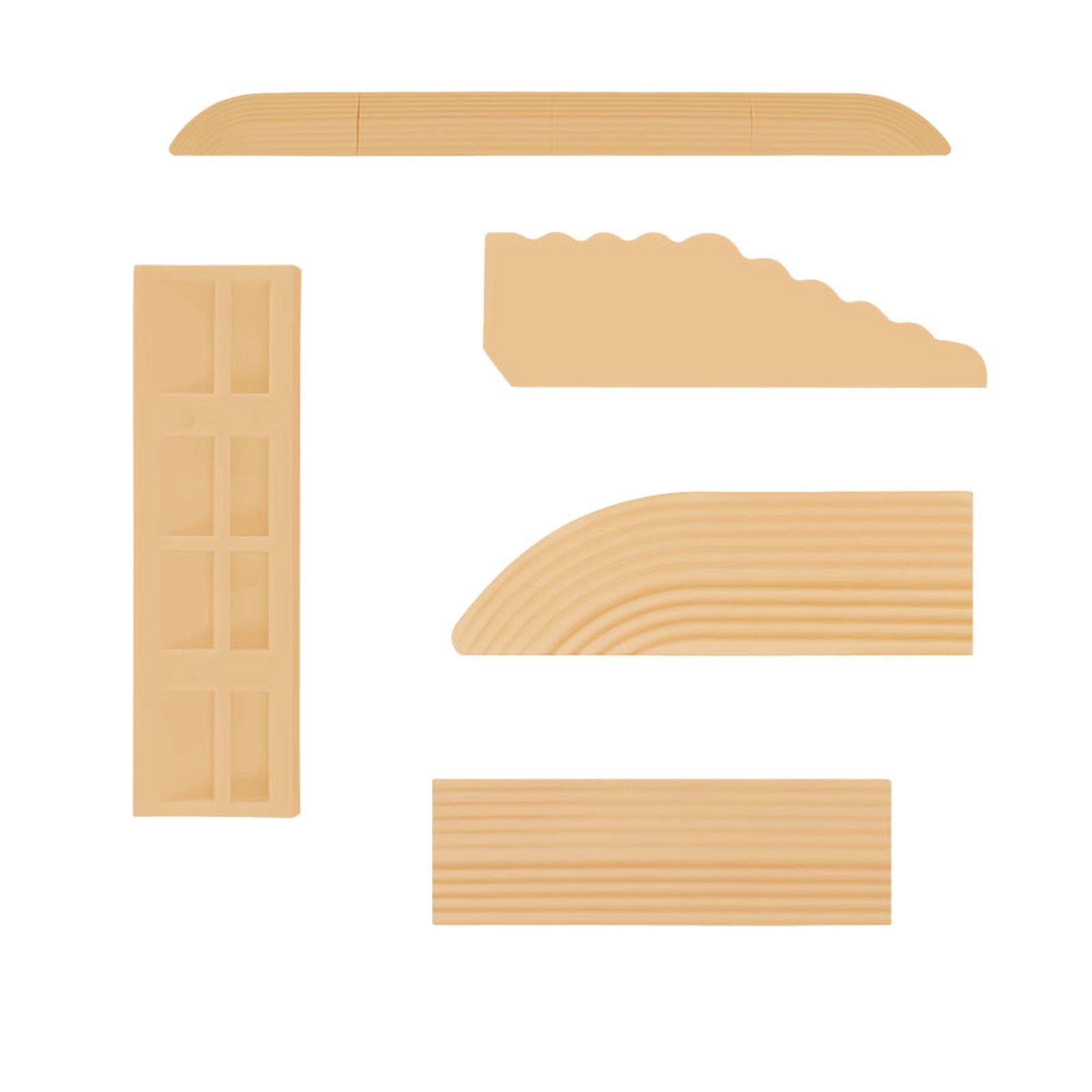 Set of 5 Household Threshold Bars Step Ramp for Robot Vacuum Cleaner Beige