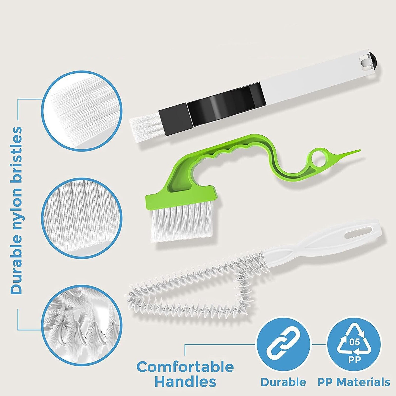 Window Groove Cleaning Brush for Keyboard All Window Slides and Gaps Shutter