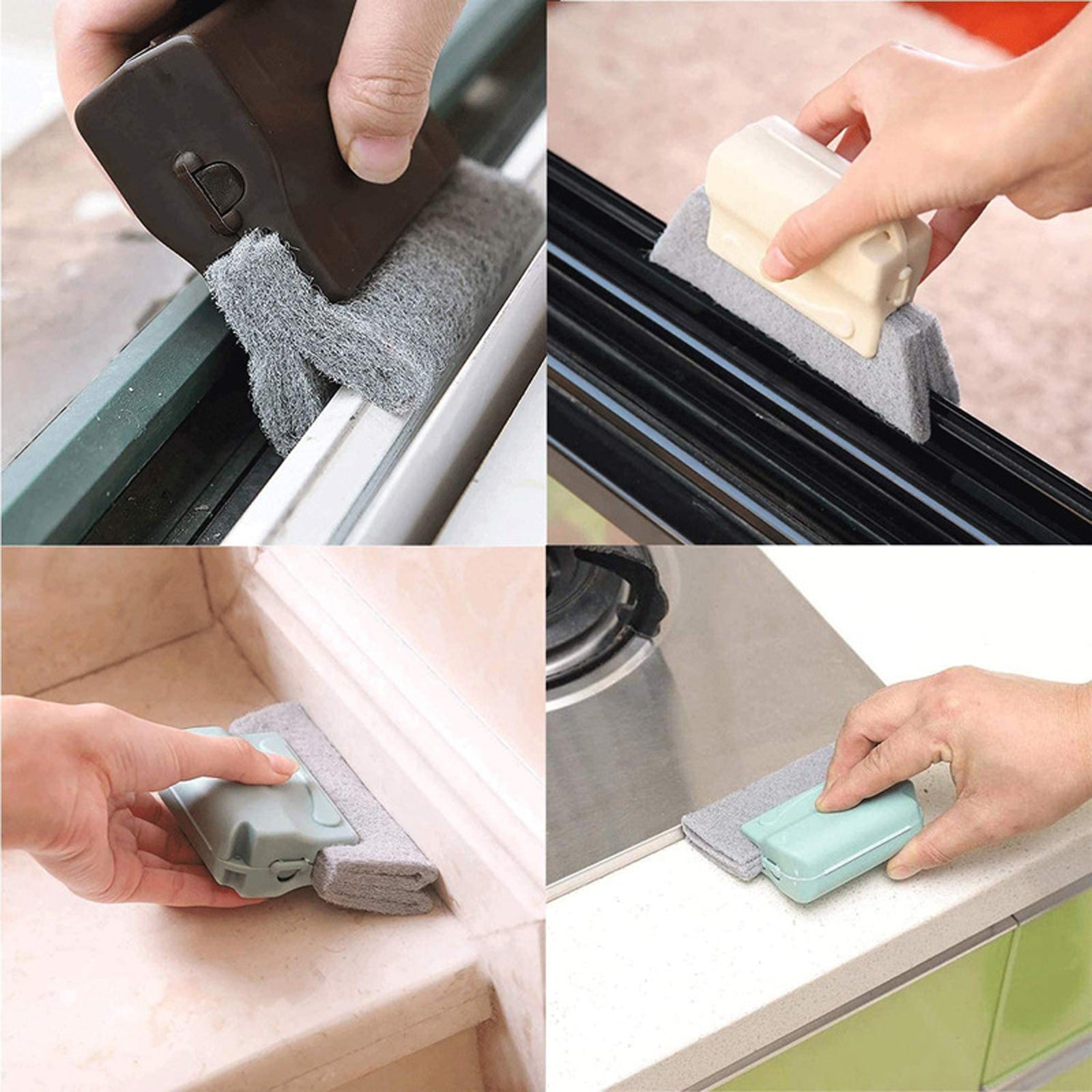 Window Groove Cleaning Brush for Keyboard All Window Slides and Gaps Shutter