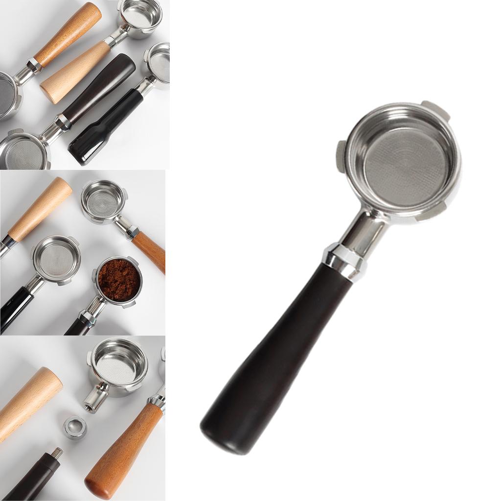 Bottomless Naked Portafilter Coffee Espresso Handle for Coffee Machine Rosewood Handle