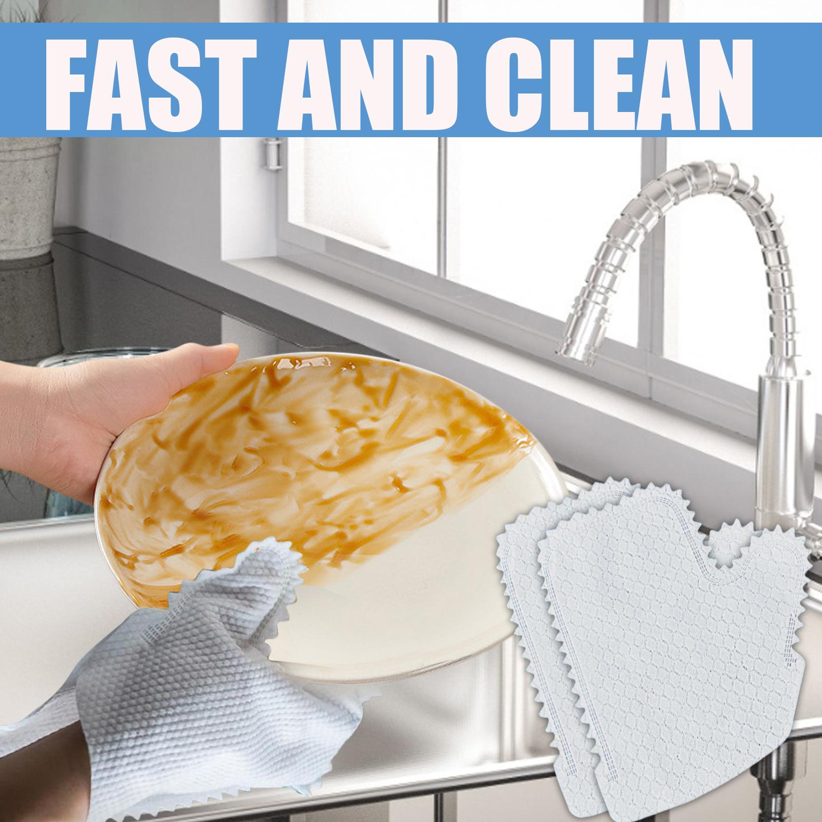 Durable Kitchen Cleaning Gloves Scrubbing Gloves for Washing Degreasing