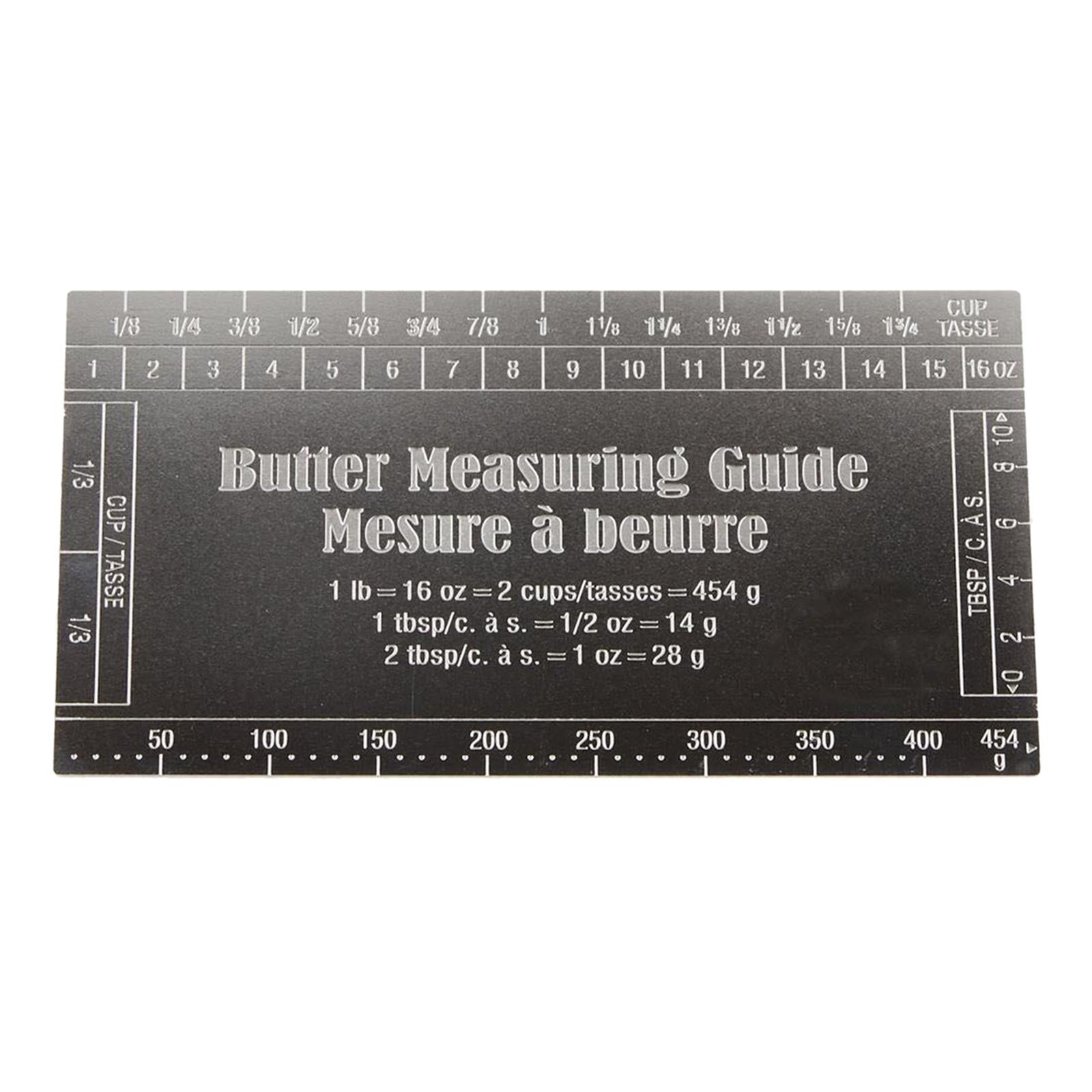 Butter Measuring Guid Stainless Steel Precision Gadget for Baking Dough