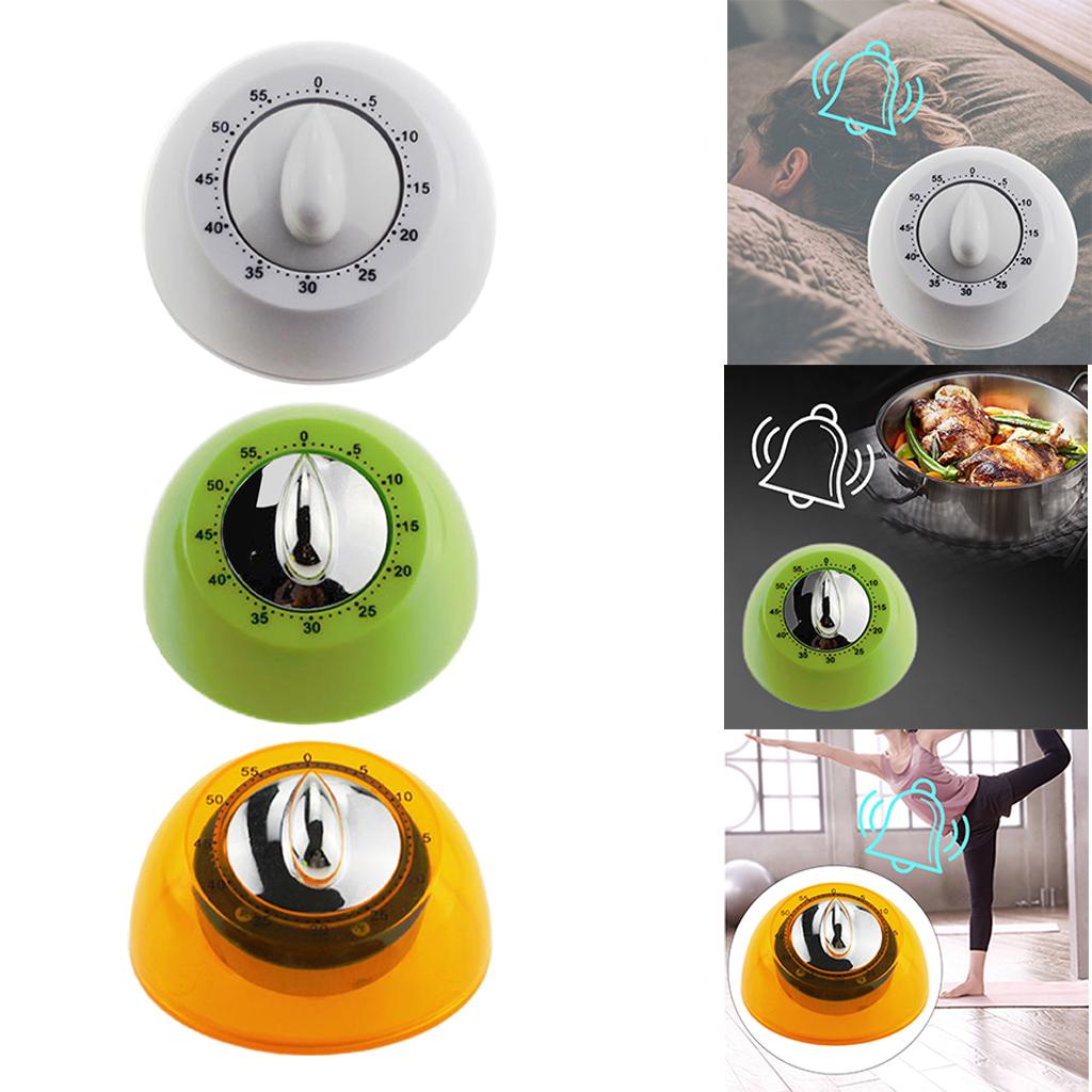 Kitchen Timer Count Down Loud Alarm Egg Timer for Running Baking Salon White