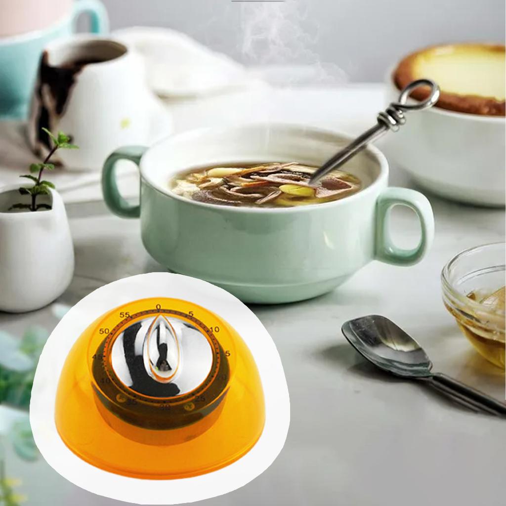 Kitchen Timer Count Down Loud Alarm Egg Timer for Running Baking Salon Orange