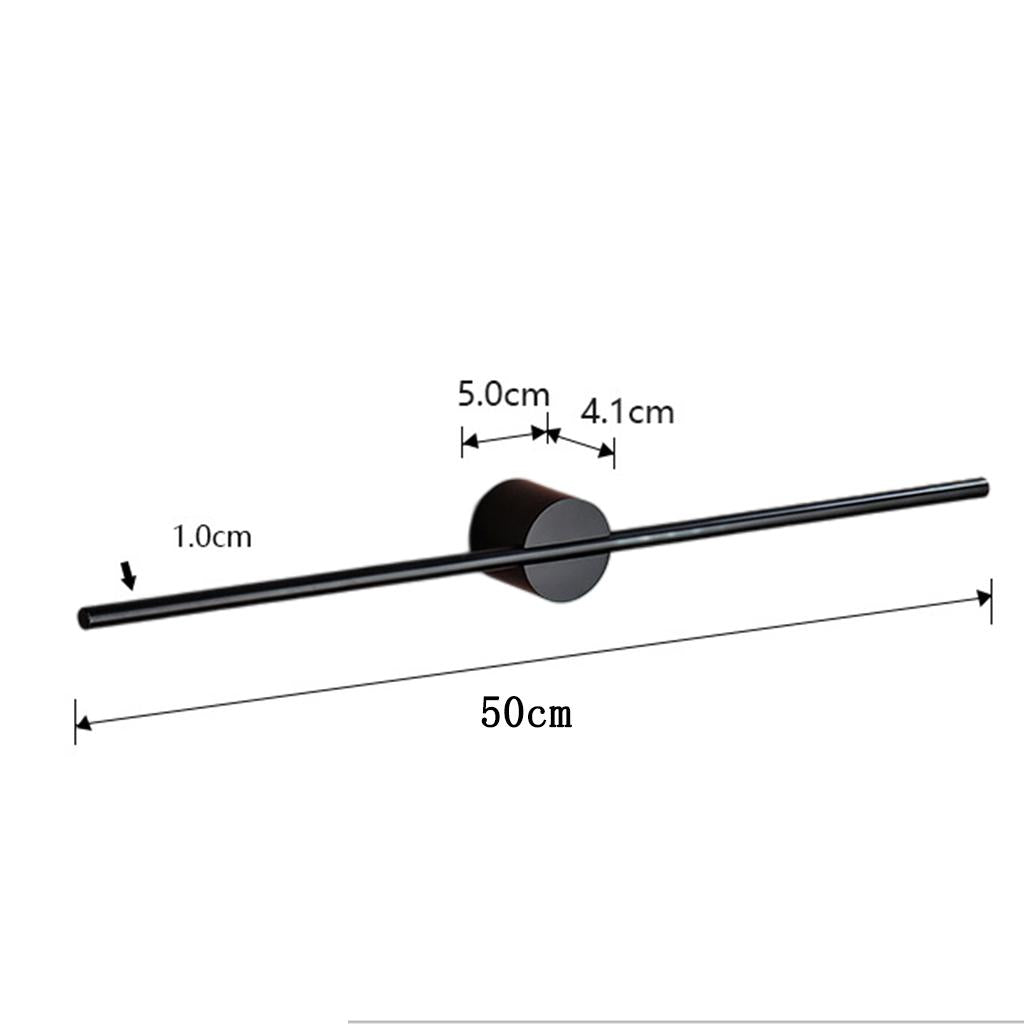Multifunctional Towel Rack Towel Rail for Balcony Living Room Office Black base 50CM