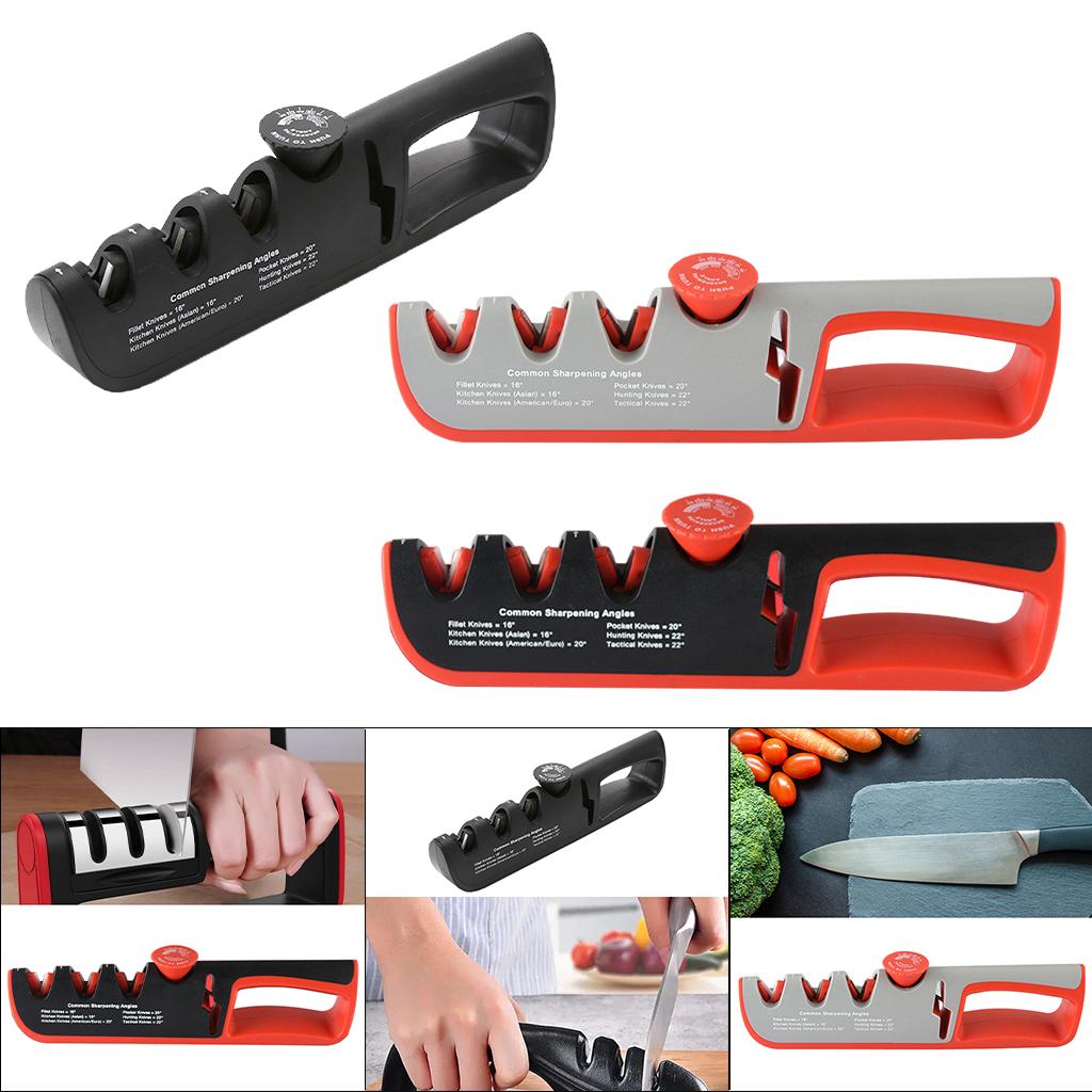 Knife Sharpener Sharpening Tool Manual Sharpener for Knives Black