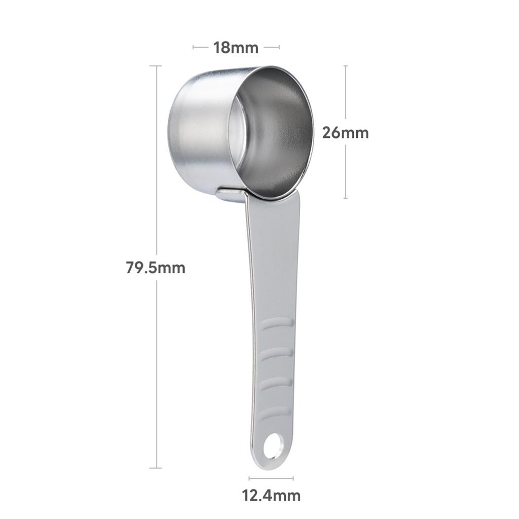 Coffee Measuring Scoop 1 Tablespoon Long Handle Stainless Steel Spoon