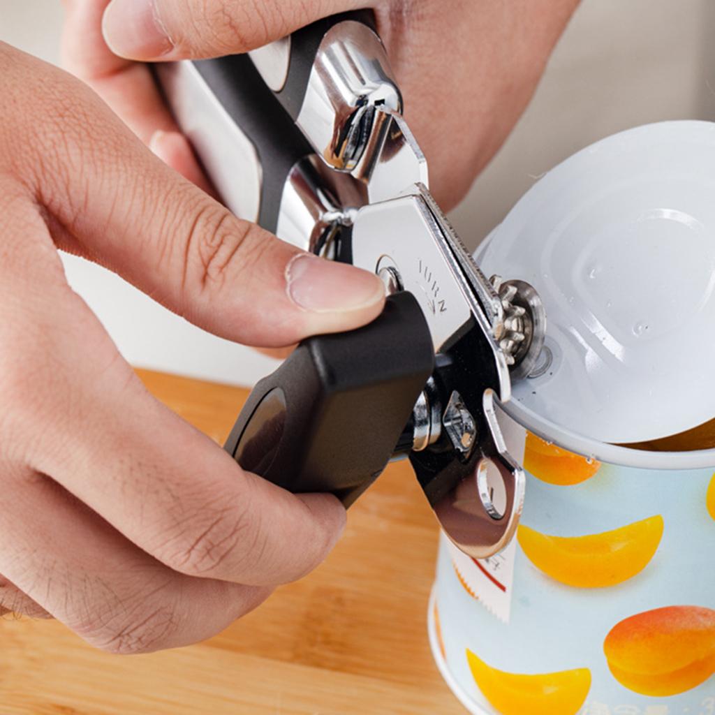 Manual Can Opener Bottle Opener Lid Remover for Beverage Tin Kitchen Safety Opener 1