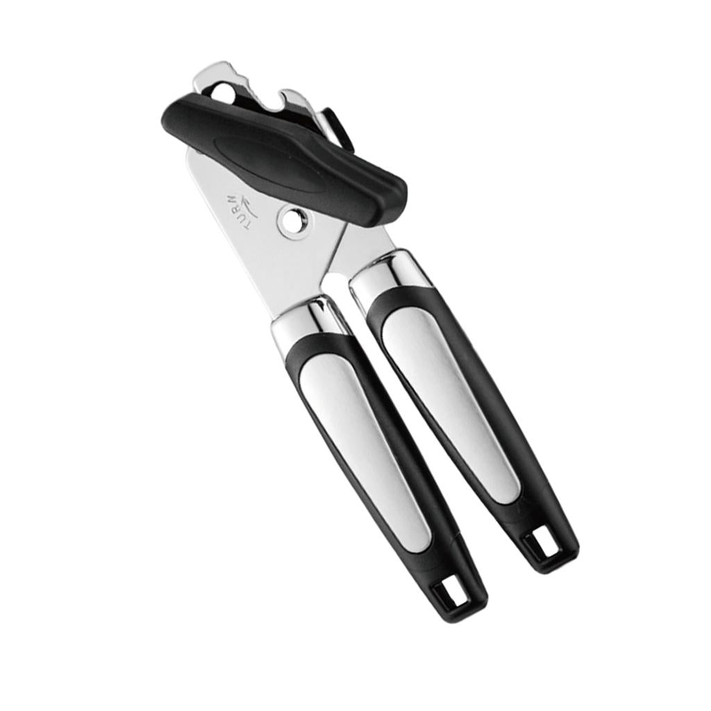Manual Can Opener Bottle Opener Lid Remover for Beverage Tin Kitchen Safety Opener 2
