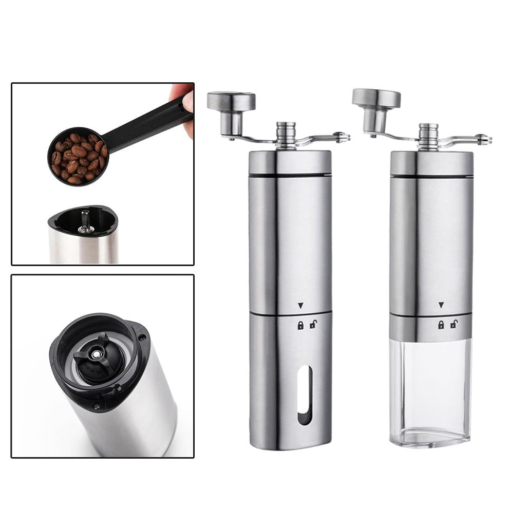 Hand Coffee Grinder Pepper Mill Espresso Grinder Household Transparent