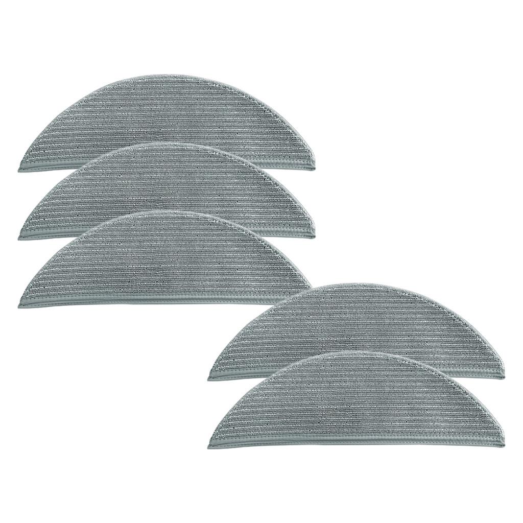 5 Pieces Mopping Pads Mopping Cloth Replace Cloth for Lydsto R1 R1A Home Grey