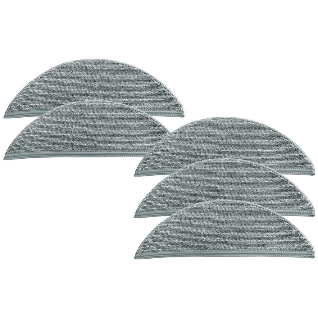 5 Pieces Mopping Pads Mopping Cloth Replace Cloth for Lydsto R1 R1A Home Grey