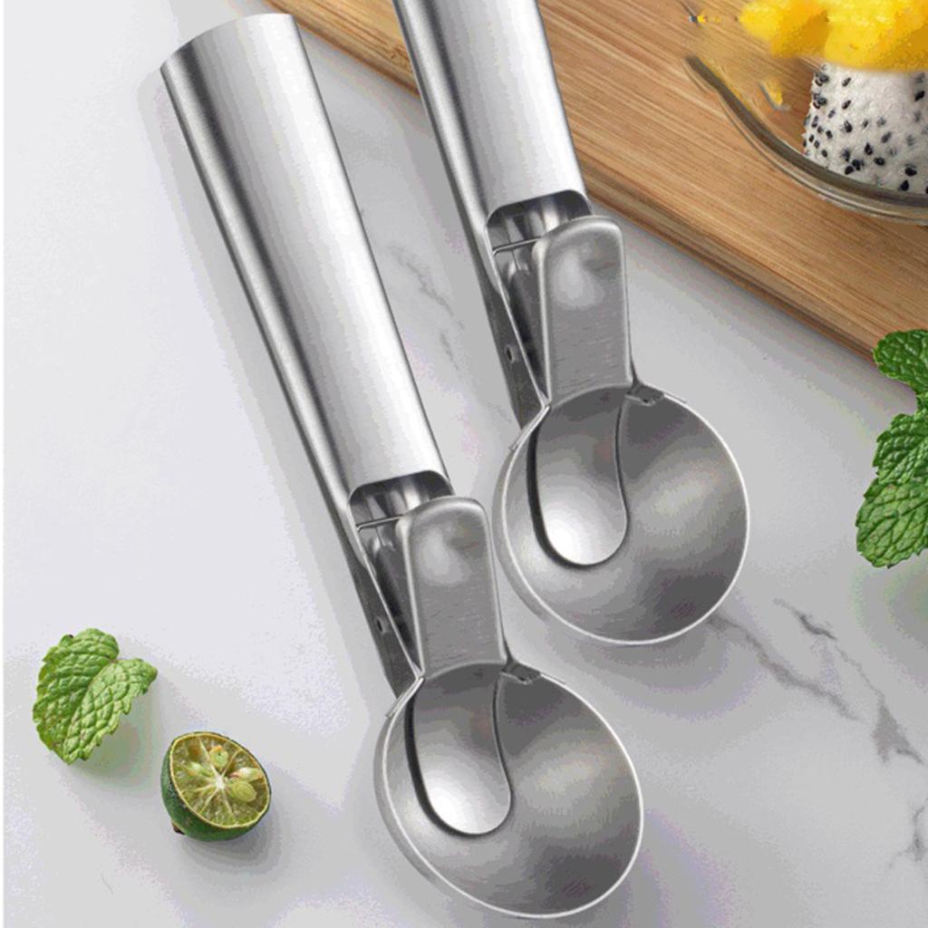 Ice Cream Scoop Stainless Steel Mash Potato Spoon Kitchen Tool Server Food