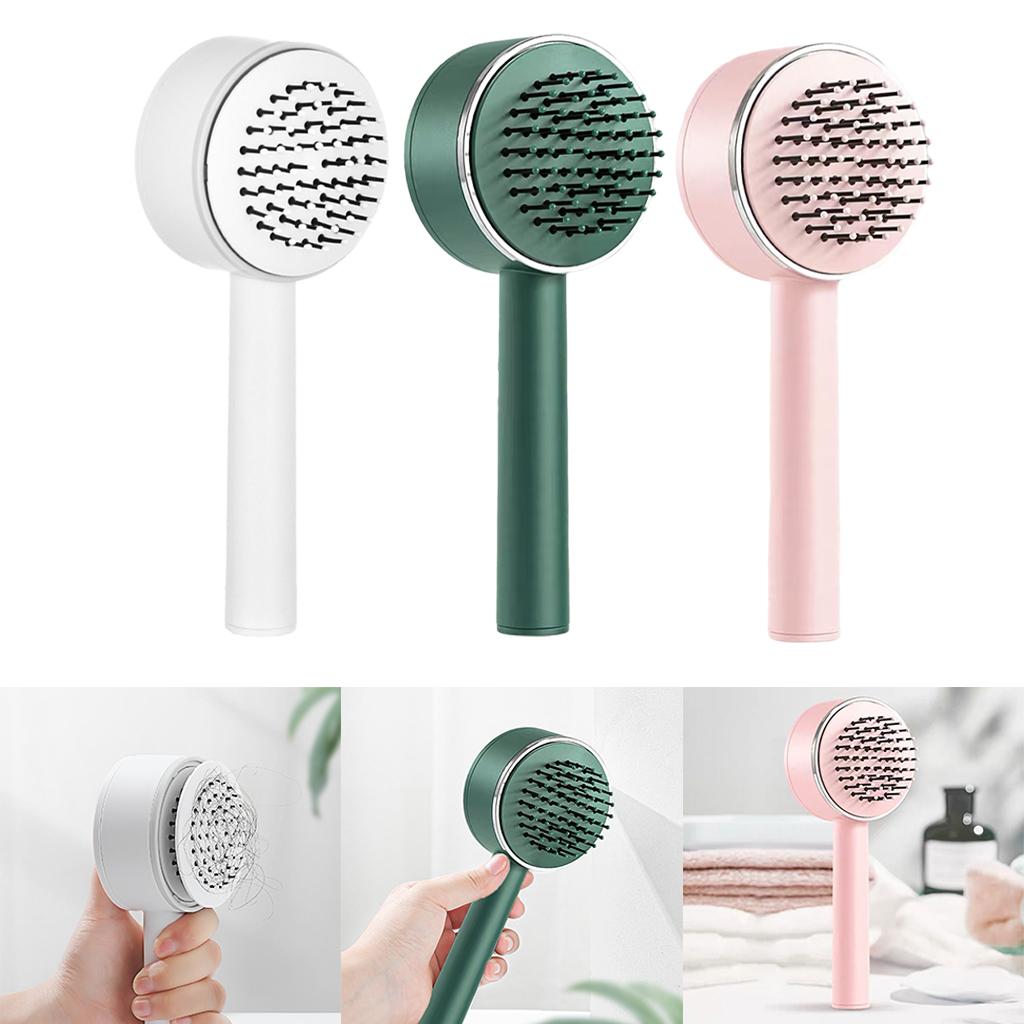 Air Cushion Massage Comb Hairbrush for All Hair Types Smoothing Kids Adults white
