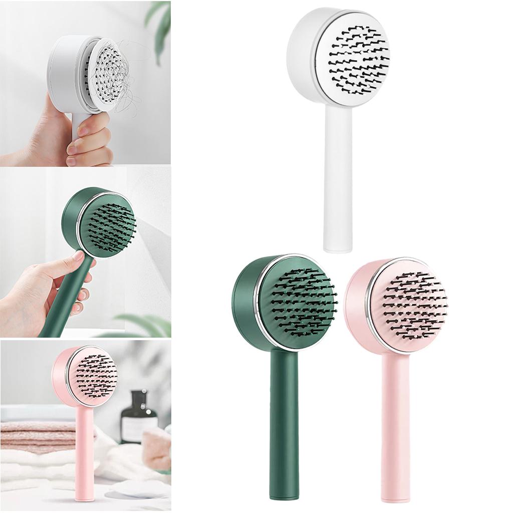 Air Cushion Massage Comb Hairbrush for All Hair Types Smoothing Kids Adults white