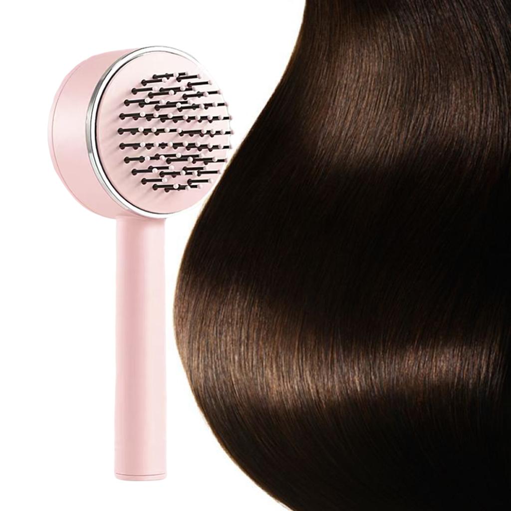 Air Cushion Massage Comb Hairbrush for All Hair Types Smoothing Kids Adults pink