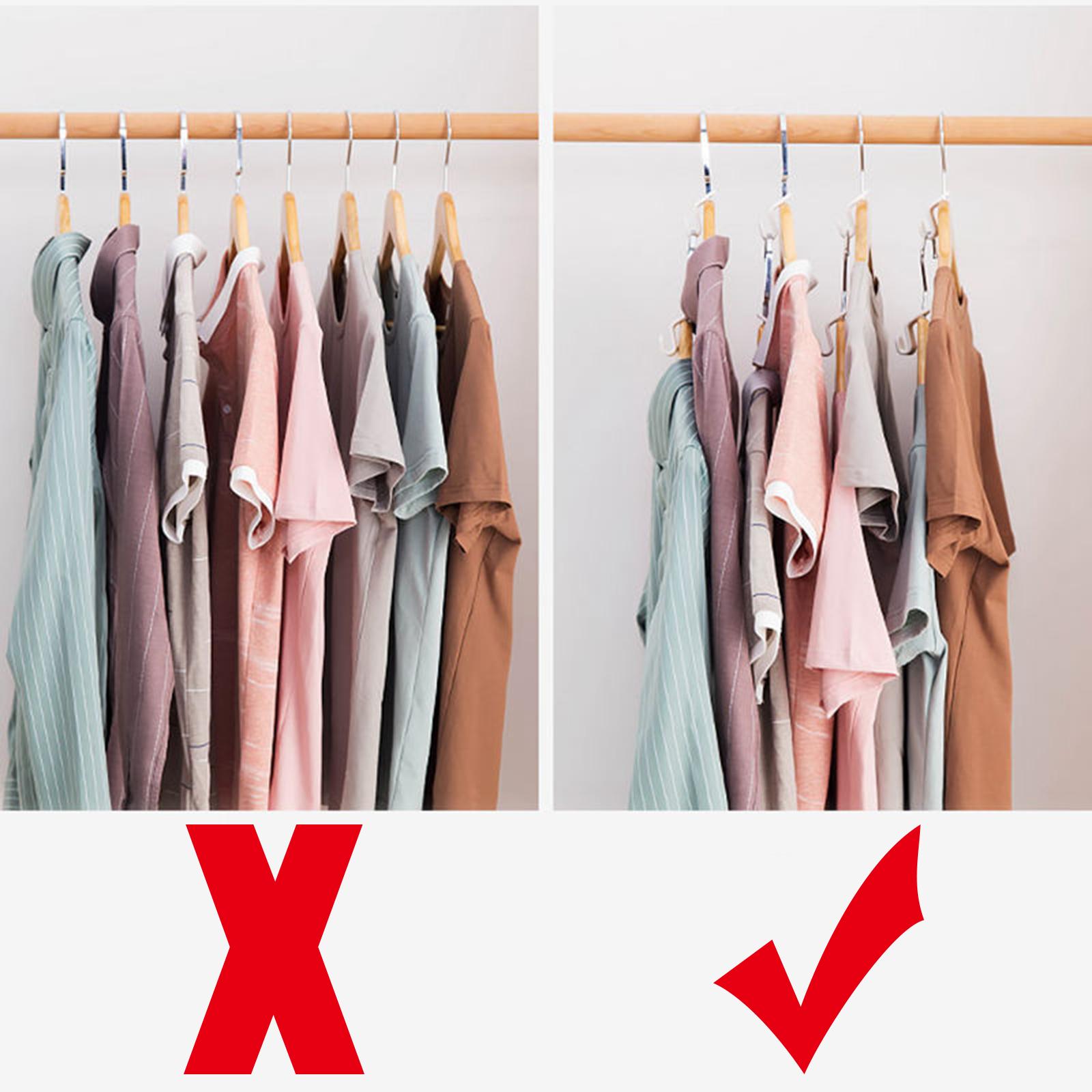 Clothes Hanger Connector Hooks Cascading Hooks Hanger for Stack Clothes 80pcs