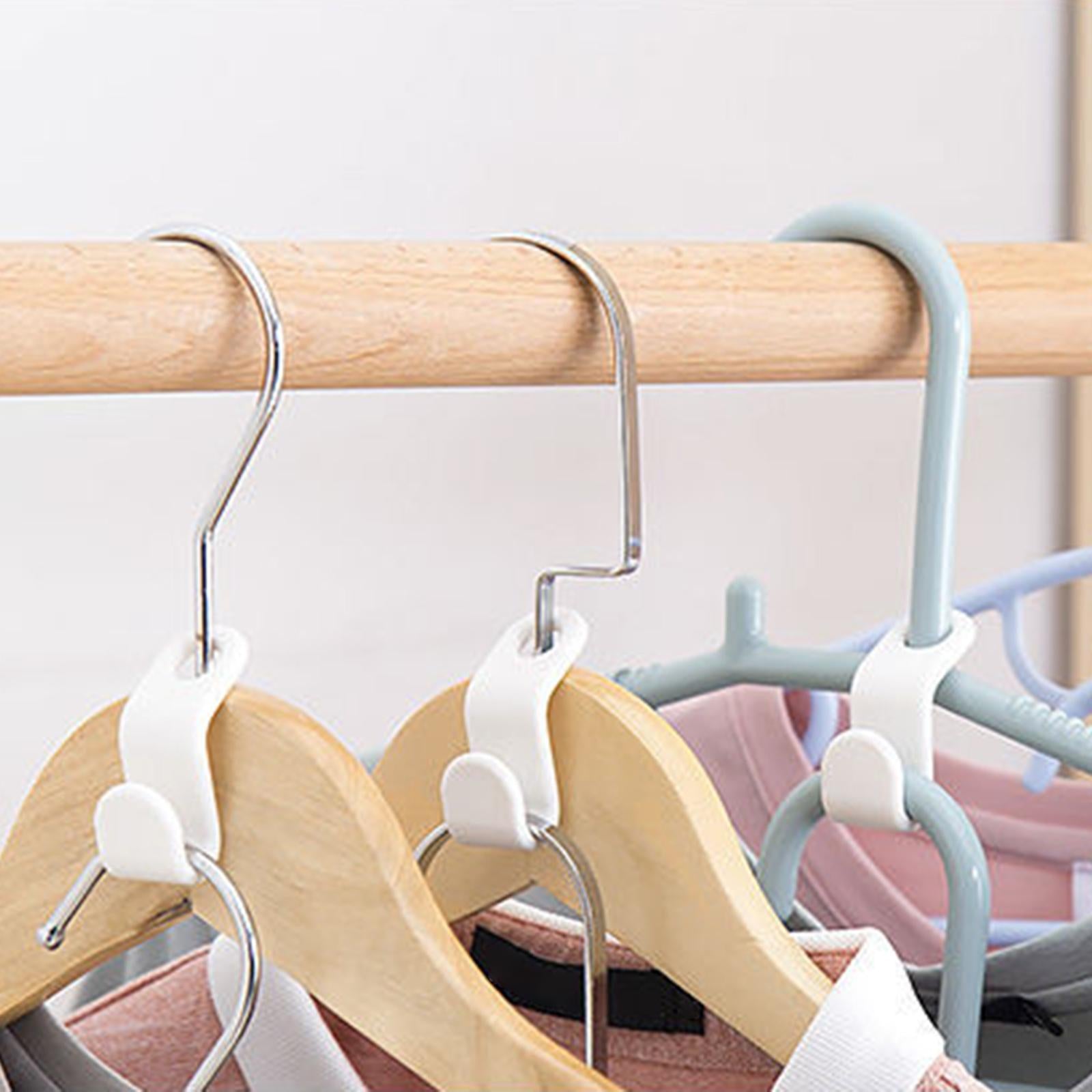 Clothes Hanger Connector Hooks Cascading Hooks Hanger for Stack Clothes 80pcs