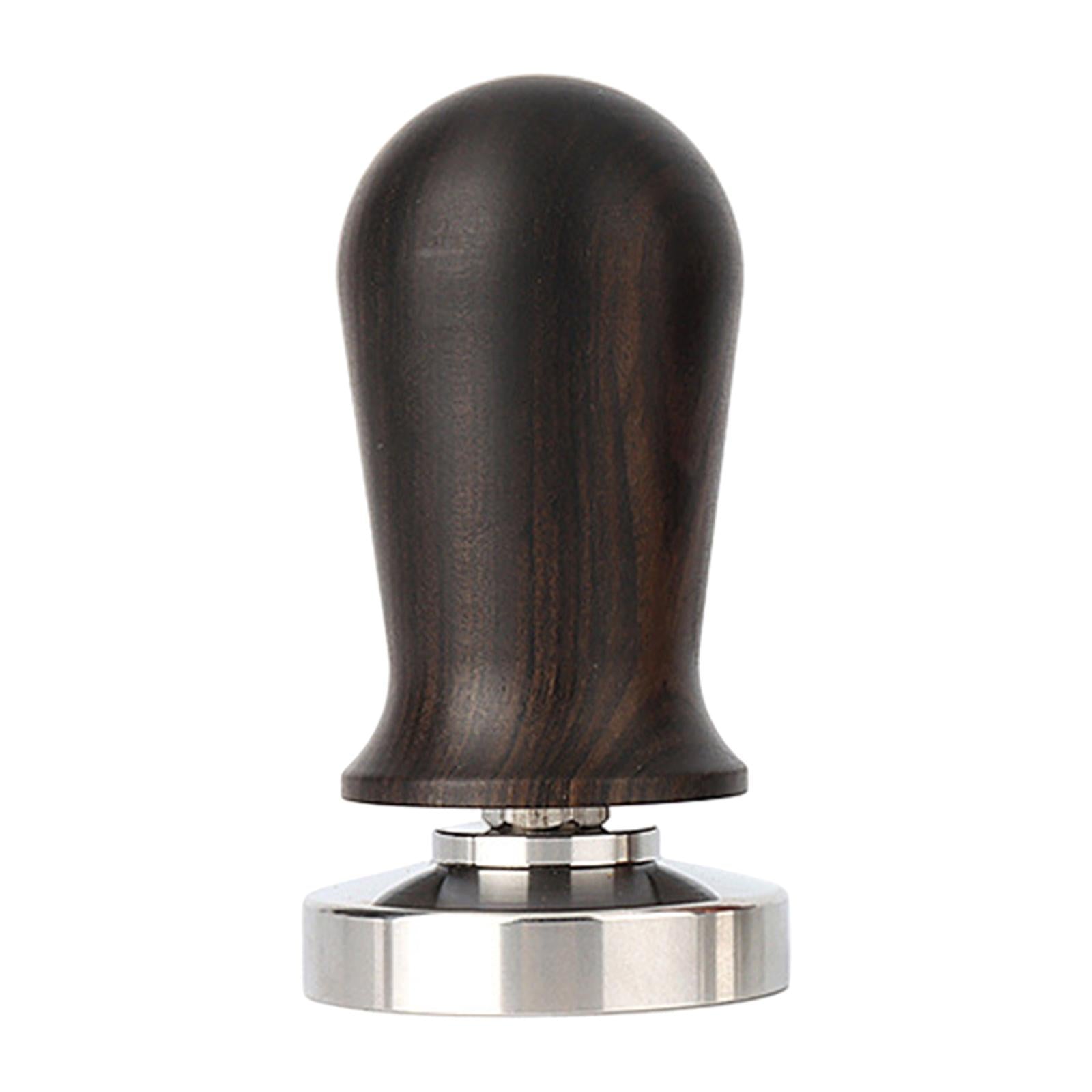 Solid Wood Coffee Tampers Espresso Barista Tools Powder Distribution 53MM Black