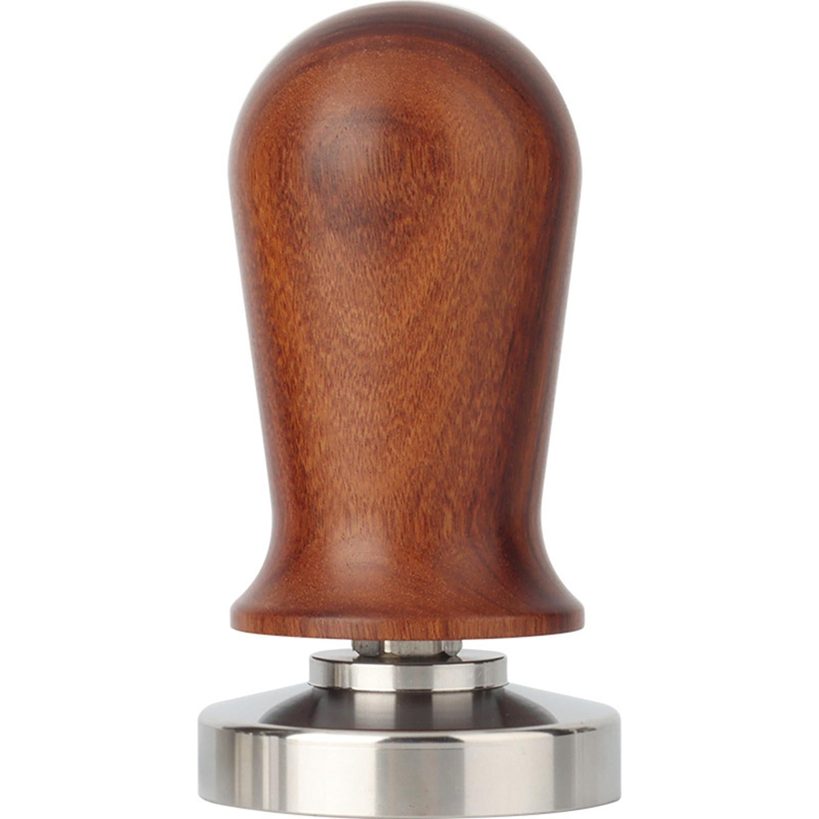 Solid Wood Coffee Tampers Espresso Barista Tools Powder Distribution 58MM Brown