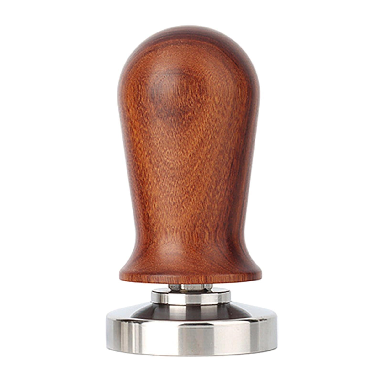Solid Wood Coffee Tampers Espresso Barista Tools Powder Distribution 58MM Brown