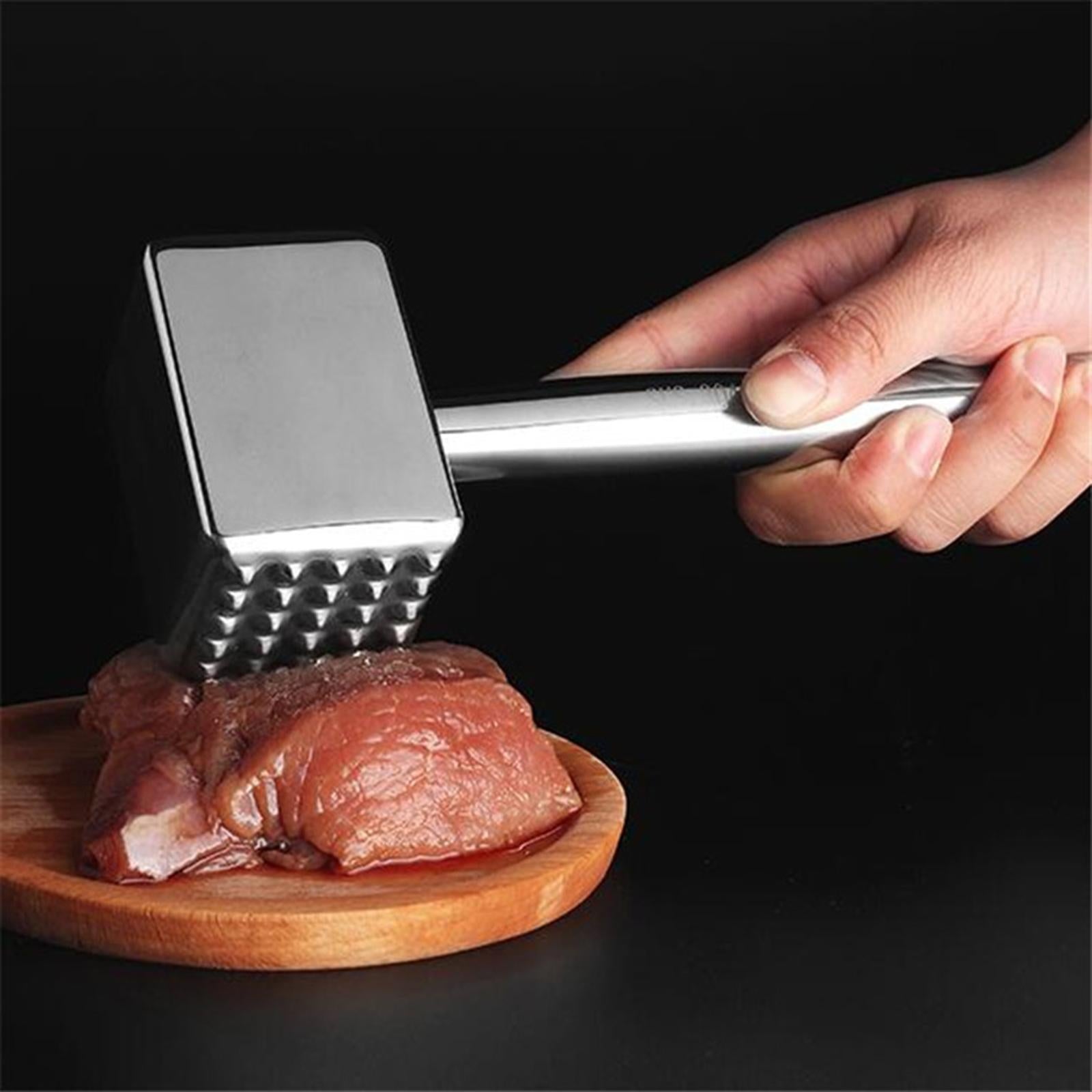 Stainless Steel Meat Mallet Tenderizer Chicken Meat Smasher for Home Gourmet