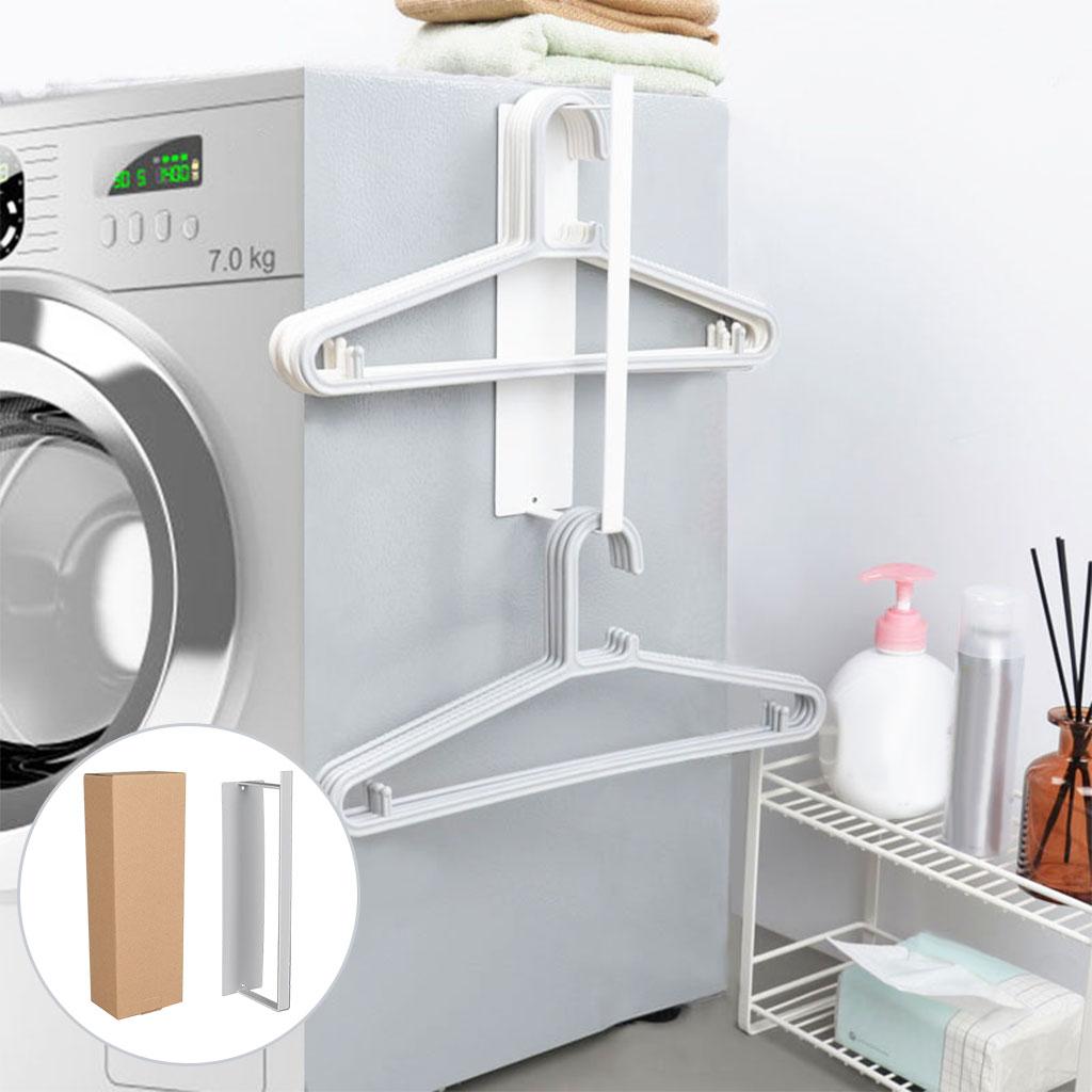 Iron Magnetic Towel Racks Bathroom Storage Organizer for Bathroom White