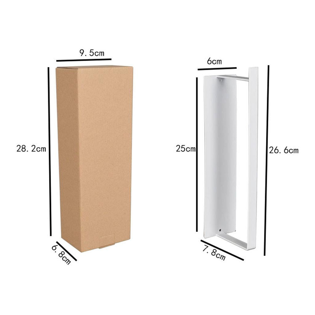 Iron Magnetic Towel Racks Bathroom Storage Organizer for Bathroom White