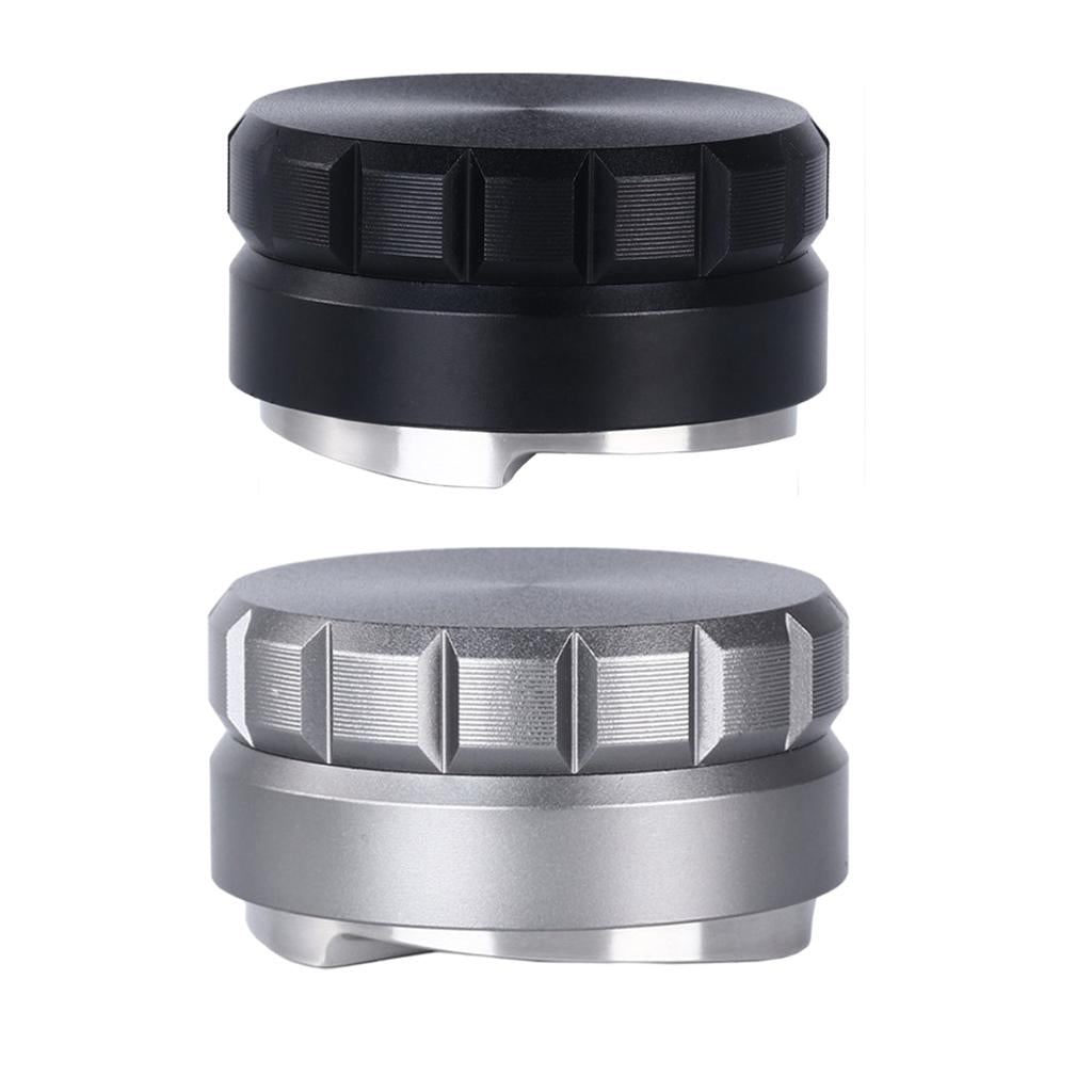 58mm Coffee Tamper Filter Anti-Slip Handle Height Adjustable for Portafilter Black