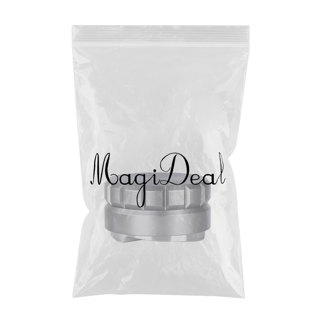 58mm Coffee Tamper Filter Anti-Slip Handle Height Adjustable for Portafilter Grey