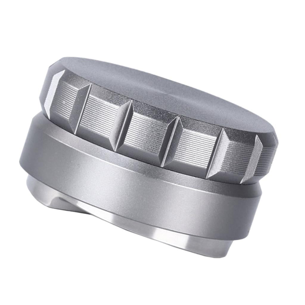 58mm Coffee Tamper Filter Anti-Slip Handle Height Adjustable for Portafilter Grey