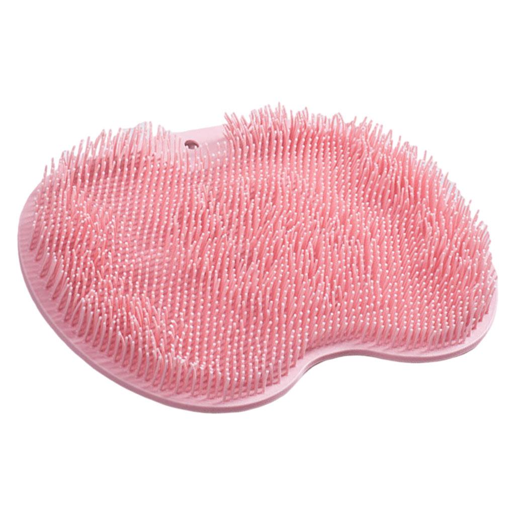 Shower Foot Scrubber Improve Circulation Non Slip with Suction Cups Pink