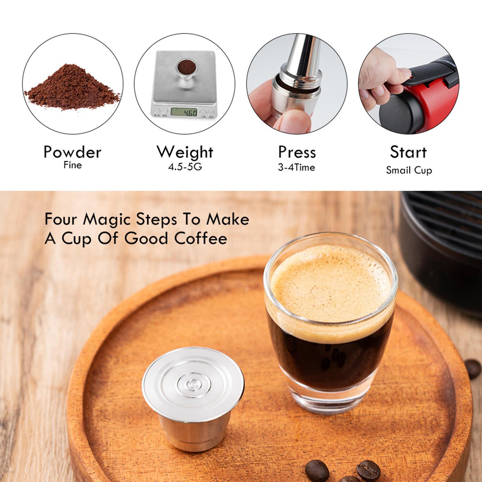 Reusable Coffee Capsule Pod Food Grade for Nespresso Coffee Machine Capsule