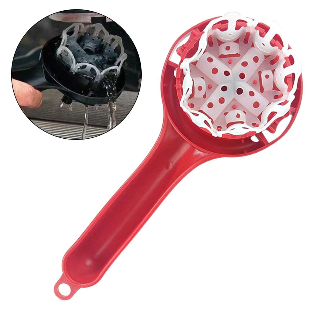 Coffee Machine Cleaning Brush for 57-59mm Brewing Head Cleaning Products red