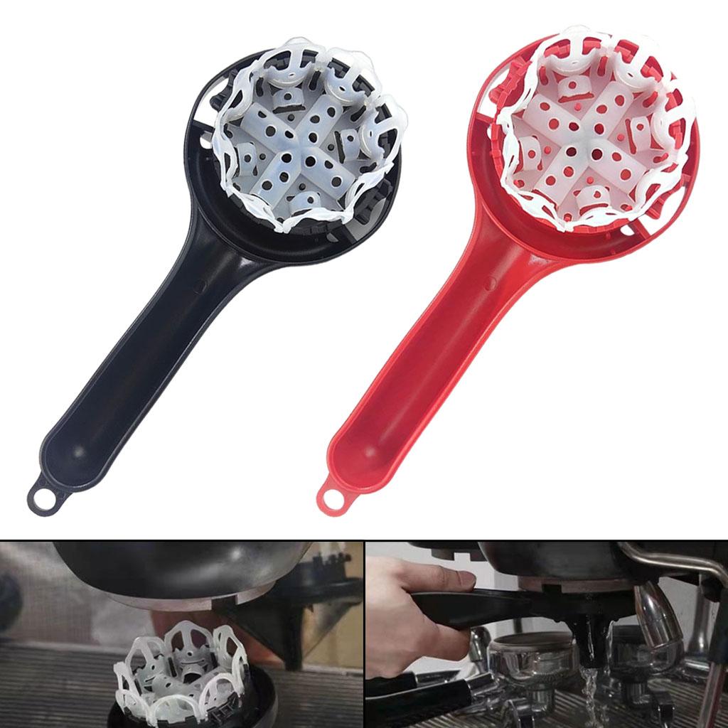 Coffee Machine Cleaning Brush for 57-59mm Brewing Head Cleaning Products red
