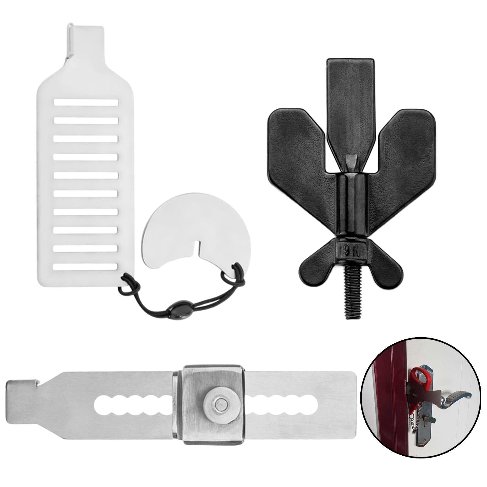 Portable Door Lock Anti-Theft for Apartment Traveling College 11.2x2.2cm