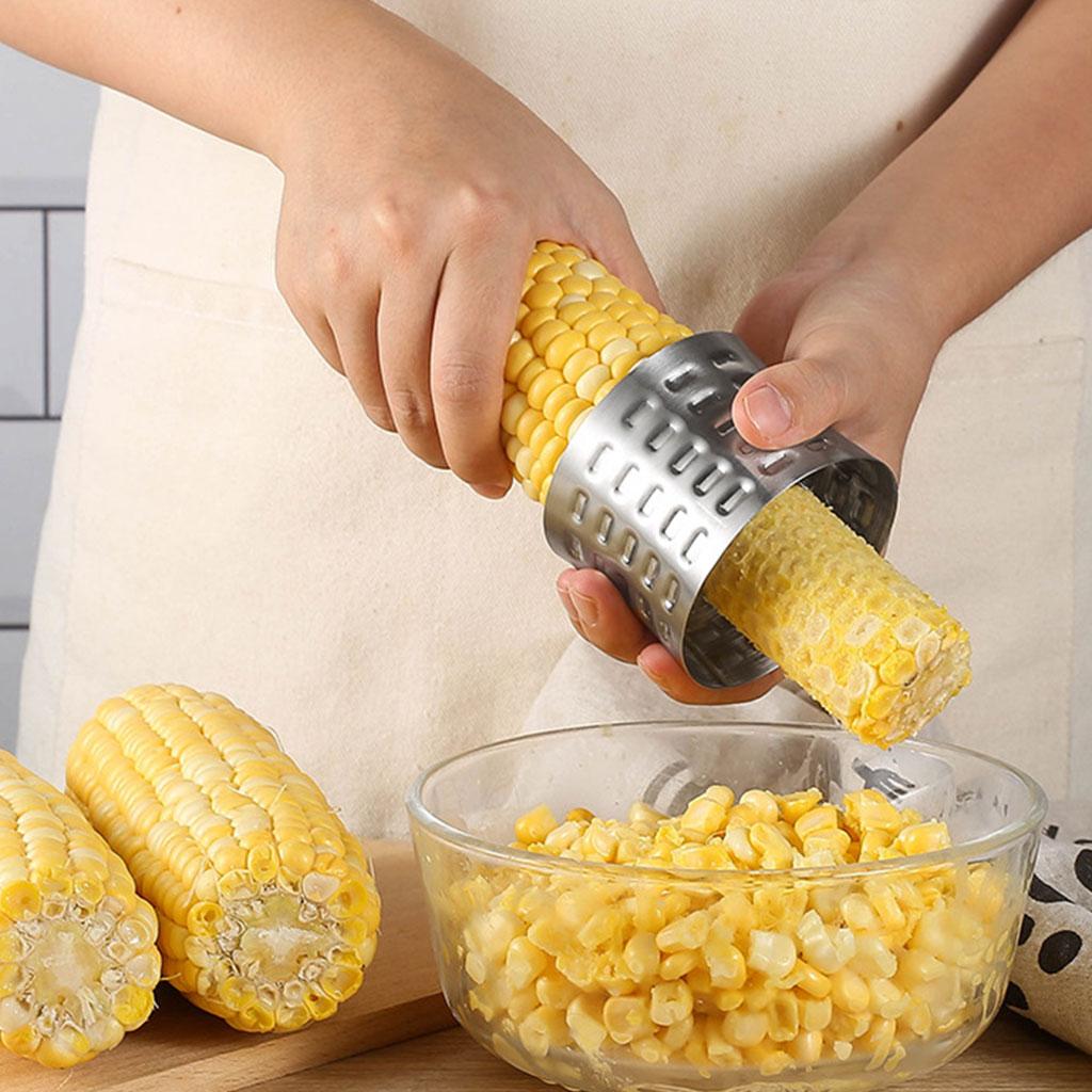 Manual Corn Slicer Peeler Corn Stripper Cutter for Household Kitchen Home