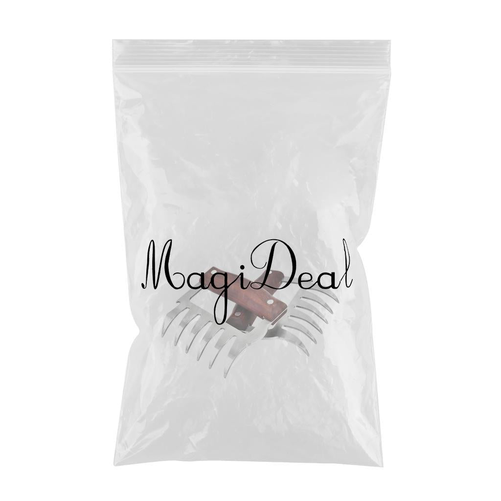 2x Meat Claws Meat Shredder Claws for Grilling Meats Chicken Brown
