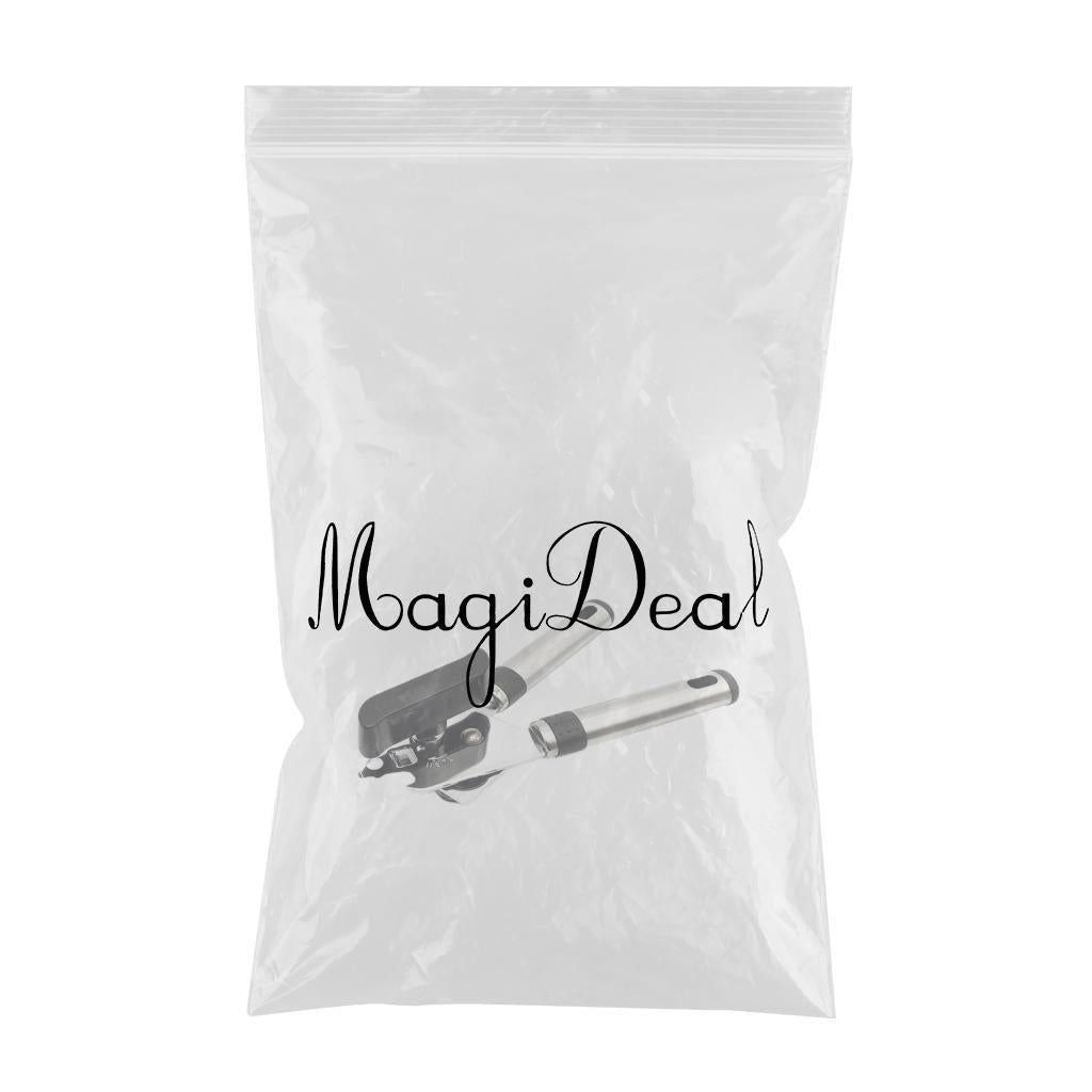 Stainless Steel Can Opener Bottle Opener Side Cut for Beer Jar Seniors black