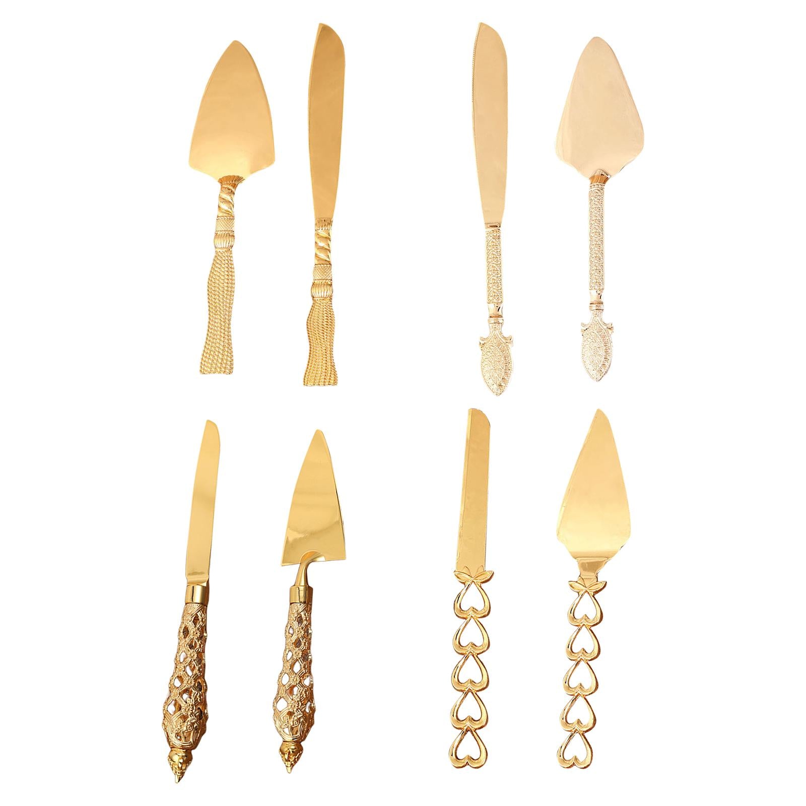 2Pcs Zinc Alloy Cake Shovel Butter Knives for Events Wedding Party Supplies A
