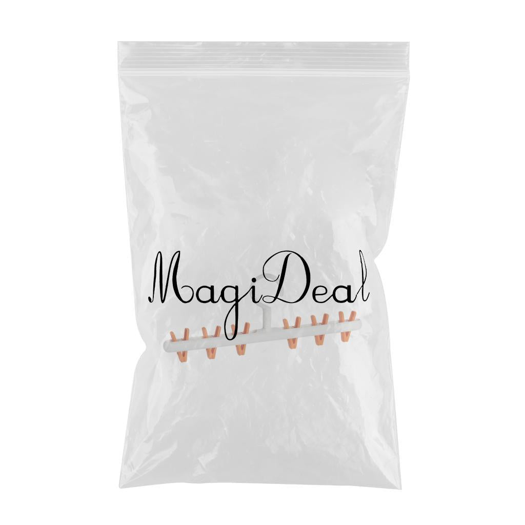 Rotatable Clothes Hanger Organizer Anti-Skid for Scarf Closet Wardrobe White orange