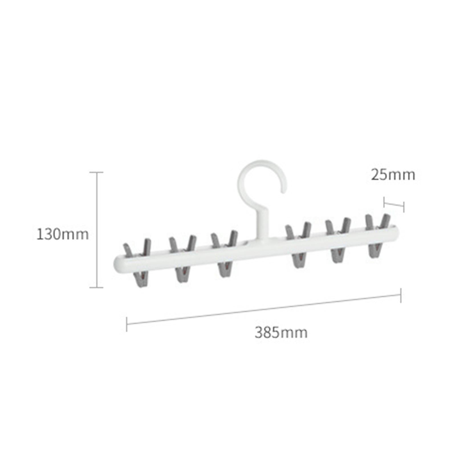 Rotatable Clothes Hanger Organizer Anti-Skid for Scarf Closet Wardrobe White gray