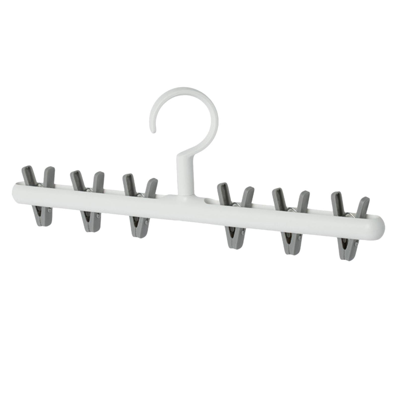 Rotatable Clothes Hanger Organizer Anti-Skid for Scarf Closet Wardrobe White gray