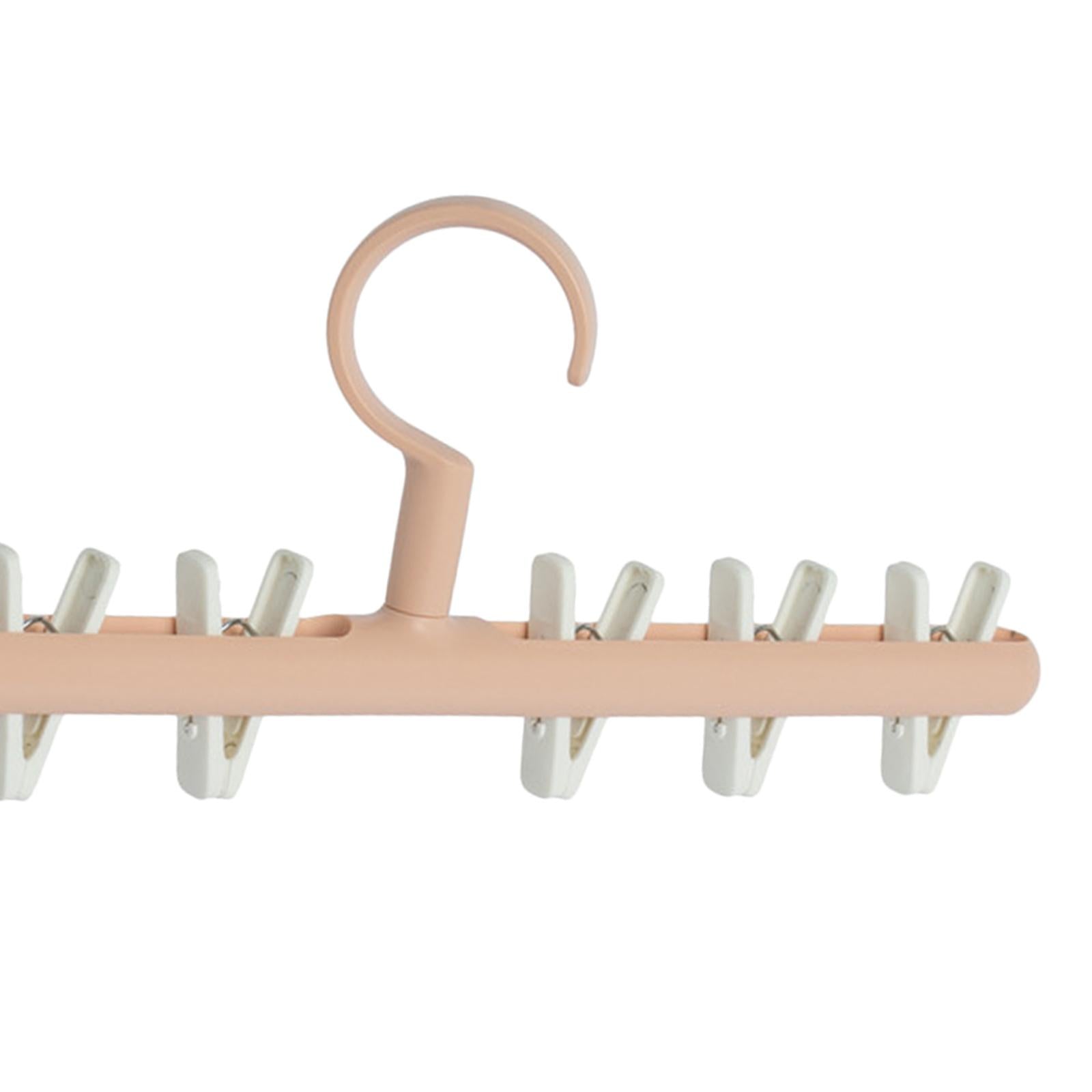 Rotatable Clothes Hanger Organizer Anti-Skid for Scarf Closet Wardrobe Pink white