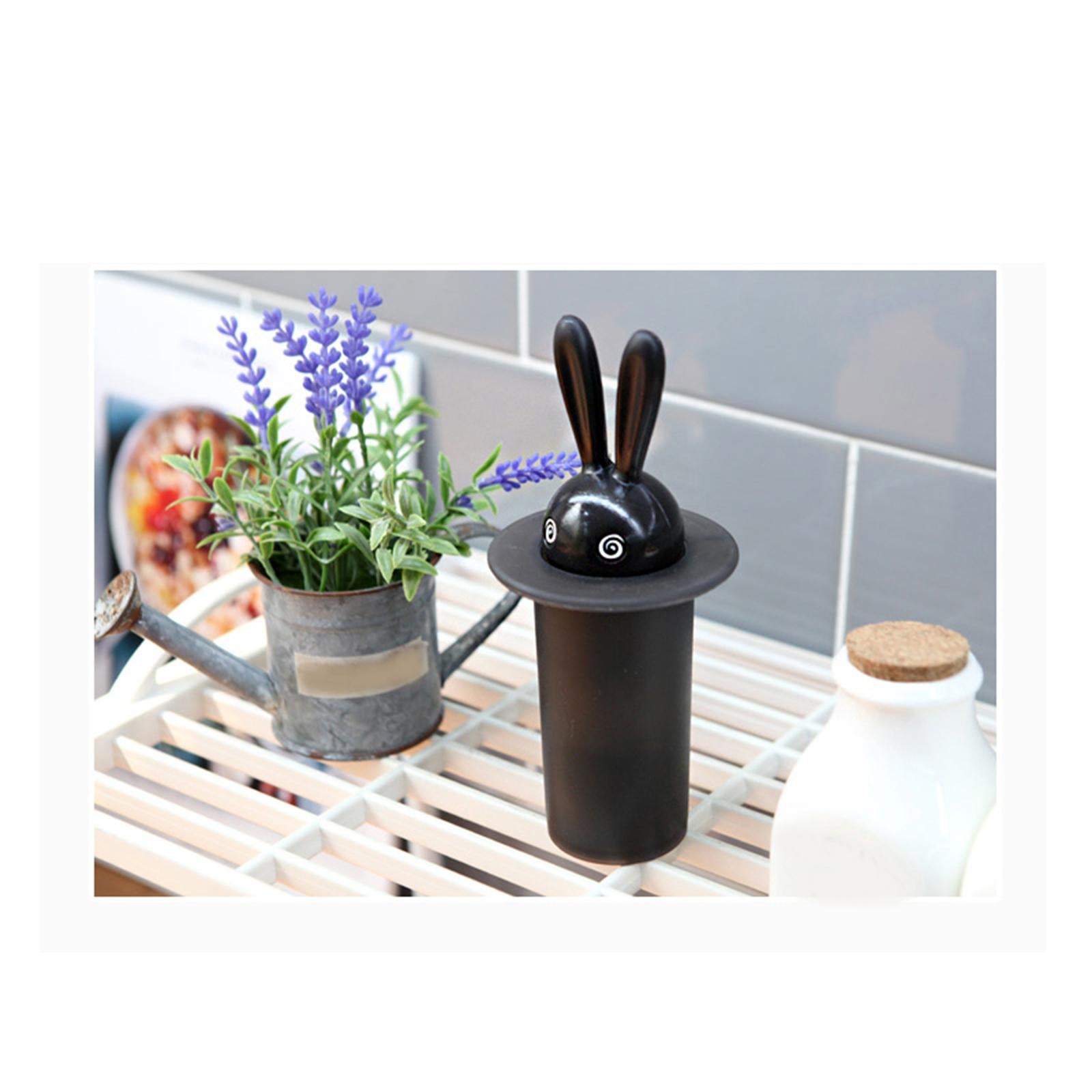 Cute Toothpick Dispensers Plastic Decorative Cartoon for Home black
