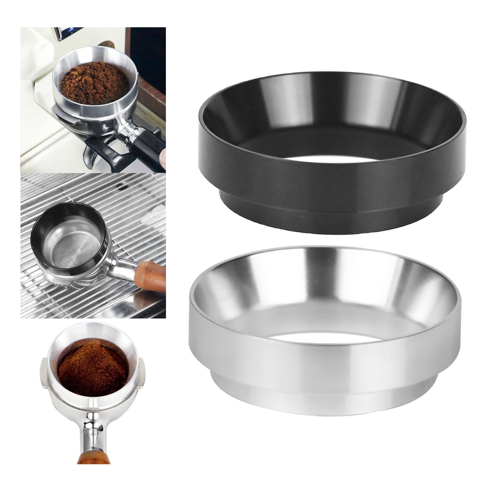 51mm Espresso Dosing Funnel Aluminum Alloy Coffee Dosing Rings Black