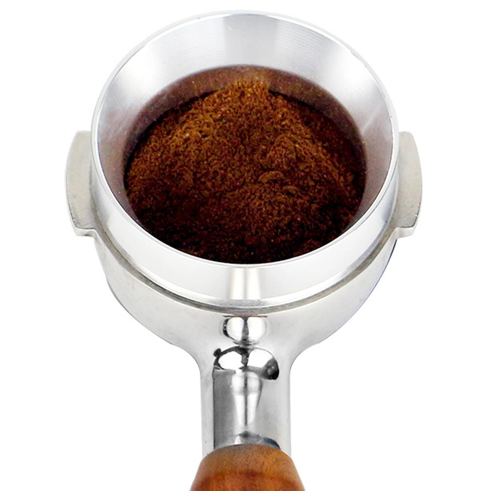 51mm Espresso Dosing Funnel Aluminum Alloy Coffee Dosing Rings Silver