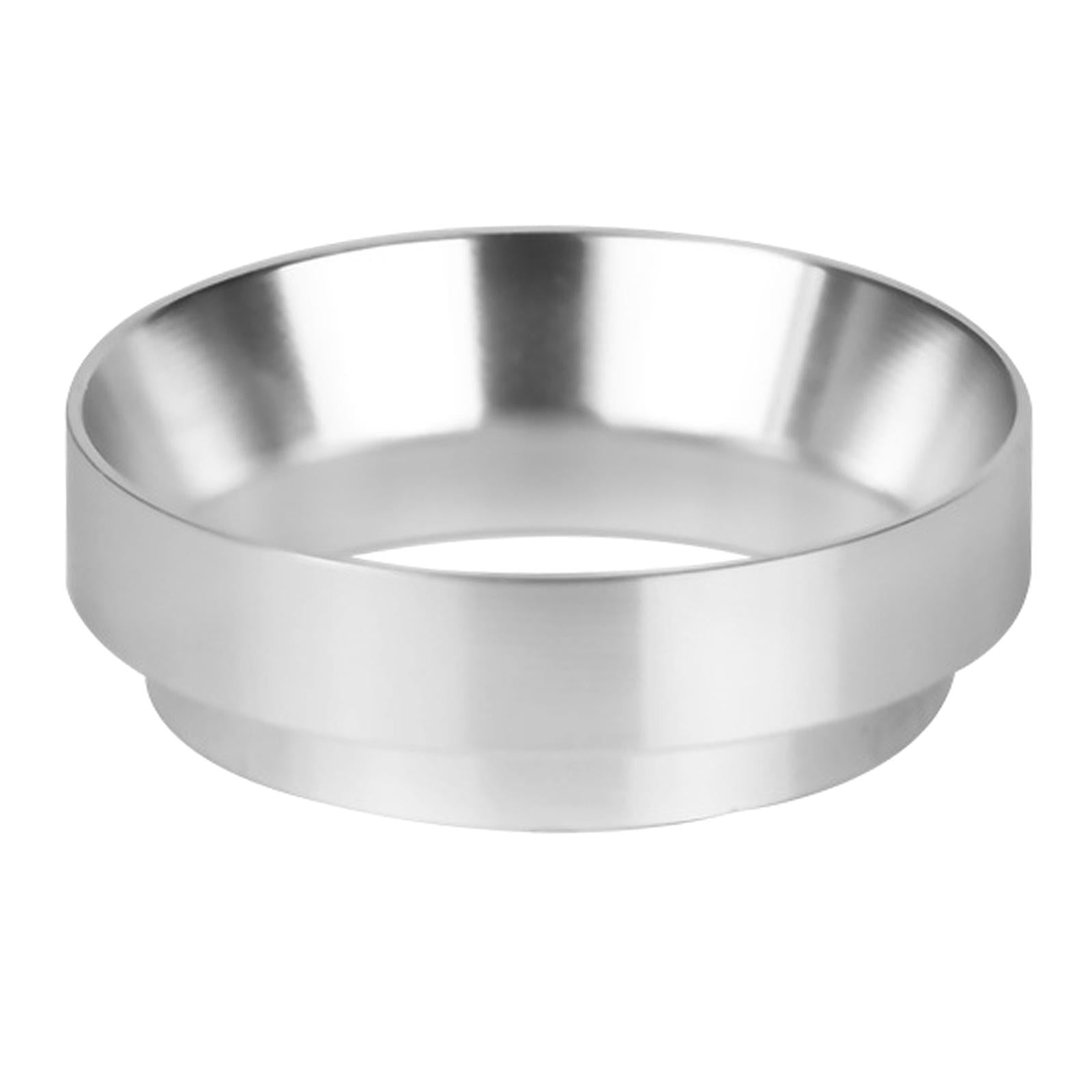 51mm Espresso Dosing Funnel Aluminum Alloy Coffee Dosing Rings Silver