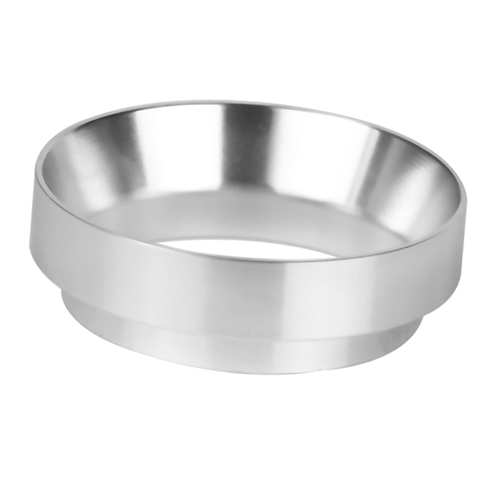 51mm Espresso Dosing Funnel Aluminum Alloy Coffee Dosing Rings Silver